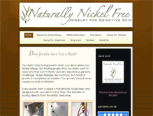 Tablet Screenshot of naturallynickelfree.com